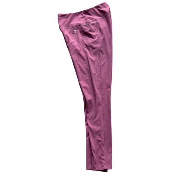 Gymshark Womens High-Waisted Dry Moisture Dreamy Leggings Size M Pink Bubblegum - Picture 3 of 15